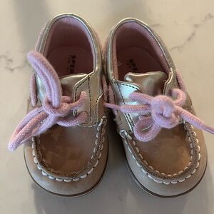 Baby girl Sperry Boat shoes size 2